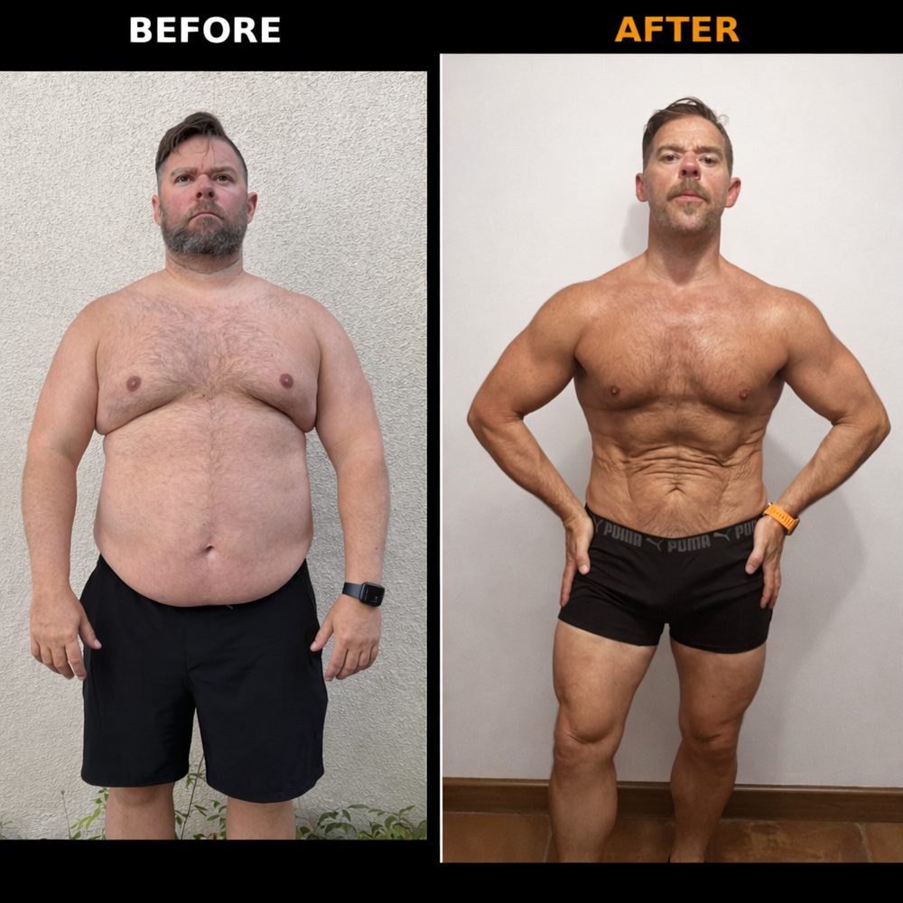 Jerry before and after comparison